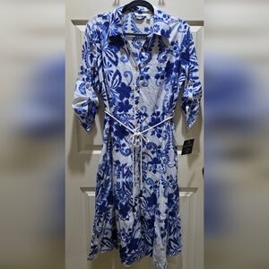 Mlle Gabrielle Blue Floral Women's Dress